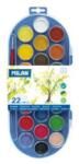 MILAN Acuarele cu Pensula MILAN, 22 Culori, Diametrul Pastilei 30 mm (8411574800224)