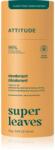 ATTITUDE Super Leaves Natural Deodorant deodorant solid natural fără aluminiu Orange Blossom & Eucalyptus 75 g