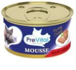 PreVital Nedves Macskaeledel konzerv Mousse marha 85g