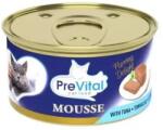 PreVital Nedves Macskaeledel konzerv Mousse tonhal 85g