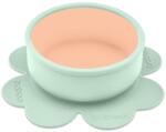 Baboo Silicone Bowl szilikon tálka tapadókoronggal Peachy Keen, 6m+