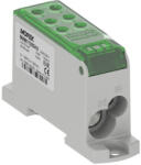 Morek Elosztóblokk OJL 135A zöld Al/Cu 1x10/1x3510-70 ki: Cu 2x10/4x16mm2 MAB1135G10 (MAB1135G10)