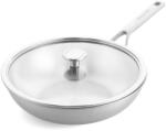 KitchenAid Wok din otel inoxidabil KitchenAid MultiPly, 28 cm, cu capac din sticla (12058835)