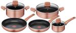 Lagostina Set de Vase de Gatit Lagostina Ramata 14 piese, Aluminium, Culoare Cupru (62529901)