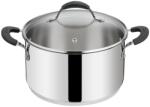 Lagostina Oala din inox 20 cm Lagostina Tempra cu capac din sticla, inductie, design italian (71302387)