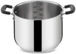 Lagostina Vase de gatit Lagostina Pratica, 22 cm, inox 1810, cu manere din silicon (50017332)