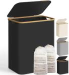 SONGMICS 130L Oxford Fabric Laundry Basket with Lid with 2 Compartments - LCB513G01V1 (LCB513G01V1) - boombuy - 52,55 лв