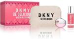 DKNY Set pentru femei Donna Karan Be Delicious Fresh Blossom - Apă de parfum 100 ml + Loțiune pentru corp 125 ml + Geantă