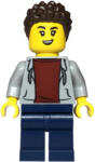 LEGO® Minifigurák Sportautó vezető nő, világos kékesszürke pulóverben cty1813 (cty1813)