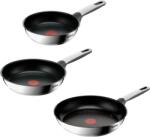 Tefal Комплект тигани EMOTION+ 20 + 24 + 28 cm, комплект от 3 бр. , титан, Tefal (TEF2100145552)