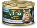 Affinity 48x85g Ultima Delicious Mousse Sterilized tengeri hal nedves macskatáp 36+12 ingyen
