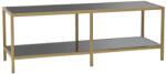 Hanah Home TV Stand Dark Grey Gold Basic - Dark Grey, Gold