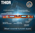 Tooljo THOR üthető mágneses vízmérték 60 cm (307752)