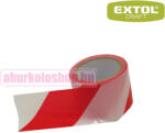 Extol jelölő szalag piros-fehér 75 mm × 100 m polietilén (9565)
