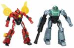 Hasbro Figurine Transformers EarthSpark Cyber-Combiner Terran Twitch și Robby Malto (F8438) Figurina