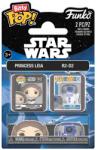 Funko Figurine din vinil Funko Bitty Pop! Star Wars - Princess Leia și R2-D2, 2 buc Figurina