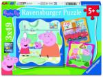  Puzzle Ravensburger Peppa Pig - Familia pe primul loc, 3×49 piese (12004288) Puzzle