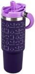 Paladone Cană de călătorie termoizolată Paladone Harry Potter Hogwarts Spells cu mâner superior - 900 ml (PP15887HP)