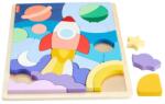 Mattel Puzzle din lemn cu tematică spațială Fisher-Price (HXY42) Puzzle