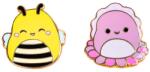  Set de insigne emailate Squishmallows Sunny și Auggie - 2 buc