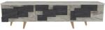 Hanah Home TV Stand White Marble 3 D - White, Marble