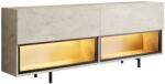 Hanah Home TV Stand Travertine Ekol Down - Travertine