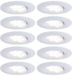 Paulmann Calla 99922 LED Beépíthető Lámpa Kerek 10x6W Fehér Matt Forgatható Mennyezeti Spot (99922)