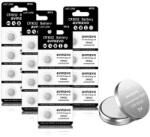 Avmzvo CR1632 Lítium Gombelem 3V - 16 db csomag, 135 mAh, CR 1632 Elemek (1632-16p) (CR1632)