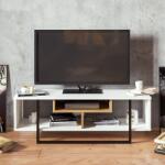 Hanah Home TV-állvány Fehér Fekete Tölgy Asal (120) - Fehér, Ud, Fekete (875ZNA3046)