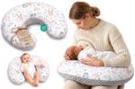 Totsy Baby Szoptatós Párna Kicsi Minky 130 cm, Bagoly Mintás Szürke B, Utazáshoz, Lagerungskissen, Oeko-Tex