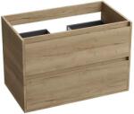  Mobilier suspendat pentru lavoar, Spectrum, Manitoba, 80 cm, ornamente nuc, finisaj nuc (24409)