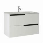 Fluminia Mobilier pentru lavoar incastrat Fluminia, Bari 80, alb mat (BARI82-WM-L)
