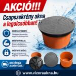  Csapszekrény akna CSAH-2, DN315-20 cm magas, lépésálló tetővel