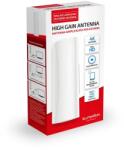 SUPERIOR Digitális kültéri TV antenna, erősítős, fehér színű, DVB-T/DVB-T2, 28dB SUPERIOR