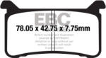 EBC Brakes EBC EPFA700HH Extreme Pro fékbetét (1 tárcsához) EBC Brakes Fékrendszer és alkatrészei Fékbetétek, fékpofák és féktárcsák Tárcsafékbetétek