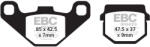 EBC Brakes EBC SFA083 fékbetét szett robogóhoz (1 tárcsához) EBC Brakes Fékrendszer és alkatrészei Fékbetétek, fékpofák és féktárcsák Tárcsafékbetétek