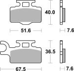 BREMBO Off-Road Szinterelt Fém Fékbetétek - 07KA27SD BREMBO Fékrendszer és alkatrészei Fékbetétek, fékpofák és féktárcsák Tárcsafékbetétek