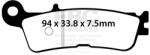 EBC Brakes EBC FA755R fékbetét (1 tárcsához) EBC Brakes Fékrendszer és alkatrészei Fékbetétek, fékpofák és féktárcsák Tárcsafékbetétek