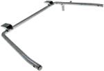 UNI Auto középsztender ezüst Lambretta LI Series 3, LIS, SX, TV Series 3, DL, GP modellekhez UNI Auto Váz, idomok és járműkiegészítők Sztenderek és kitámasztók Középsztenderek