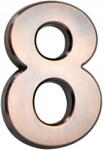 Strend Pro Házszám MagicHome "8", öntapadós, bronz, jelölő, 70x100 mm, Abs (2212496)