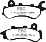 EBC Brakes EBC FA716 első fékbetét (1 tárcsához, organikus, kevlar) EBC Brakes Fékrendszer és alkatrészei Fékbetétek, fékpofák és féktárcsák Tárcsafékbetétek
