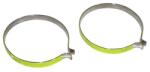 P2R (Vélo) P2R TROUSER CLIPS acél, krómozott, fényvisszaverő szalaggal (pár) P2R (Vélo) Egyéb járművek Kerékpározás Kerékpáros ruházat Kerékpáros nadrágok és rövidnadrágok
