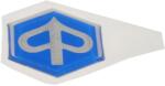 Piaggio hatszögletű embléma / matrica 32x36mm Piaggio TPH, ZIP, Liberty, Beverly, MP3, Vespa PK modellekhez Piaggio Váz, idomok és járműkiegészítők Matricák és járműdekoráció Egyéb matricák és dekorációs elem