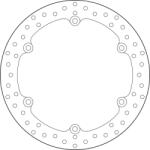 BREMBO Oro Fix féktárcsa - 68B407K3 BREMBO Fékrendszer és alkatrészei Fékbetétek, fékpofák és féktárcsák Féktárcsák
