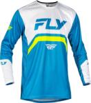 FLY RACING Rayce kerékpáros ifjúsági mez - Kék/Fehér/Citromzöld FLY RACING Egyéb járművek Kerékpározás Kerékpáros ruházat Kerékpáros mezek és felsők
