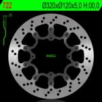 NG Brake Disc NG BRAKES Úszó - 722 NG Brake Disc Fékrendszer és alkatrészei Fékbetétek, fékpofák és féktárcsák Féktárcsák