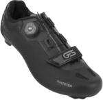 GES ROADSTER2 országúti kerékpáros cipő fekete, EU 39, BOA zárórendszerrel és tépőzáras pántokkal, Look-Shimano kompatibilis (pár) GES Egyéb járművek Kerékpározás Kerékpáros ruházat Kerékpáros cipők