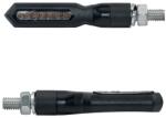 TAAC FR04 Szekvenciális motorkerékpár irányjelző, 7 LED, füst-fekete, M8, 74 mm hosszú, 15 mm magas (pár), prémium minőség, ECE minősítés TAAC Elektromos alkatrészek Világítás és fényjelzés Irányjelzők Kom