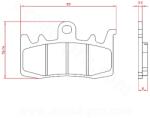 BREN BR4145 fékbetét fém, első, Kymco 550 AK 2017-2020 / BMW 800 F R 2015-2018 / 1200 GS RT NINE-T / BMW CE04 / Ducati 950 Multistrada 2017-2018, ECE R90 minősítés BREN Fékrendszer és alkatrészei Fékbetéte