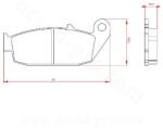 BREN BRENTA organikus fékbetét Voge Brivido 125-300cc / Trofeo - Valico 300cc (ECE R90 minősítés) BR3316 BREN Fékrendszer és alkatrészei Fékbetétek, fékpofák és féktárcsák Tárcsafékbetétek